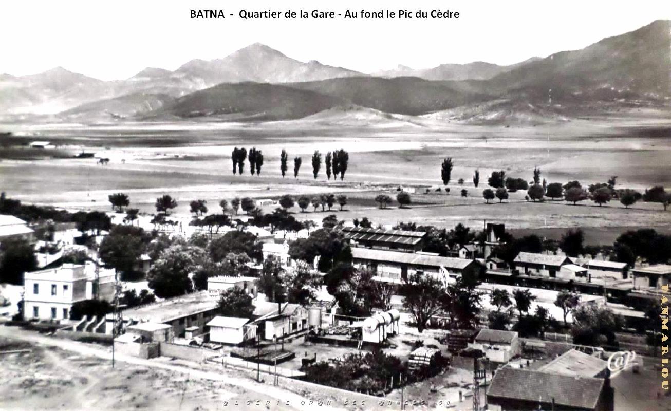 Batna - Quartier de la Gare - Au fond le Pic du Cedre.jpg